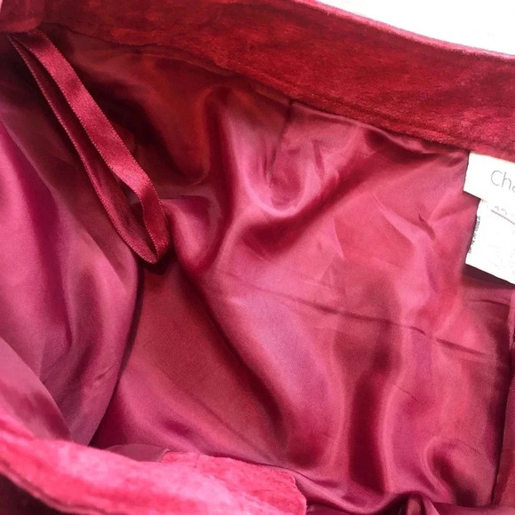 Chadwick’s Burgundy Genuine Leather Pants Size 6P - Picture 9 of 11